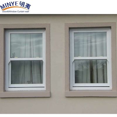 Design Vertical Sliding Sash Up Down Sliding Window Customized PVC Double Hung Windows