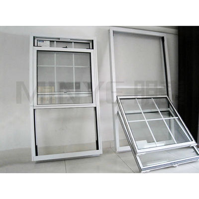Design Vertical Sliding Sash Up Down Sliding Window Customized PVC Double Hung Windows