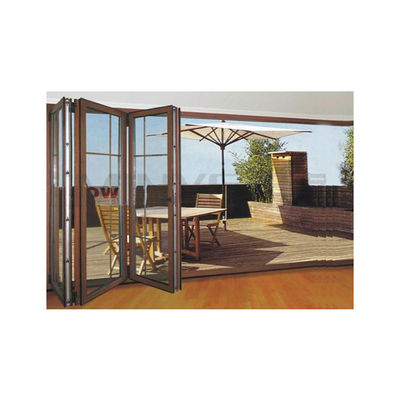 Folding Sliding Door for Outdoor Balcony Finished Surface Open Style Folding