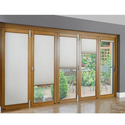 Dark Grey Uk Paniramic Aluminum Folding Door for Office Spaces