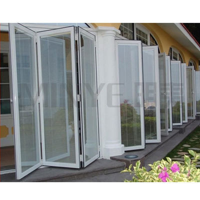 Dark Grey Uk Paniramic Aluminum Folding Door for Office Spaces