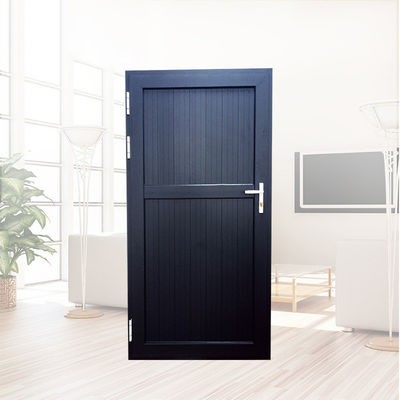 Window Screen Integrated Aluminum Alloy Door with White Profiles and Stainless Steel