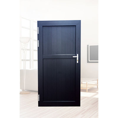 Window Screen Integrated Aluminum Alloy Door with White Profiles and Stainless Steel