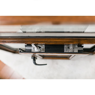 Swing Open Style Classical Style Wood Aluminum Casement Windows with UPVC Frame Glass