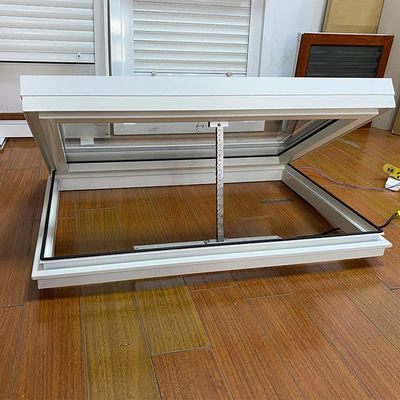 Swing Open Style Electric Aluminium Roof Window Skylight for White Aesthetics