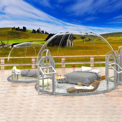 Transparent Prefabricated Dome House for Resort Bubble Tent in Shanghai 6M*H3.25M Size