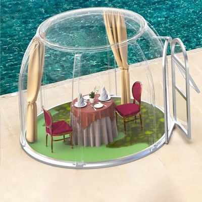 Transparent Prefabricated Dome House for Resort Bubble Tent in Shanghai 6M*H3.25M Size