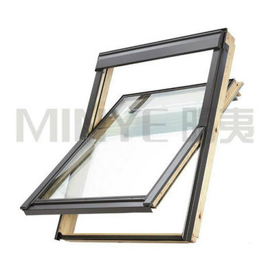 Aluminium Alloy 6063-T5 Customized Size Skylight for Outward Opening Glass Roof Window