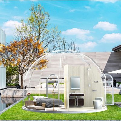 Transparent Prefabricated Dome House for Resort Bubble Tent in Shanghai 6M*H3.25M Size