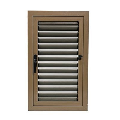 Villa Louver Windows With Anodized Aluminum Frame And Fixed Blades For Residential