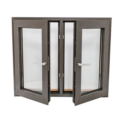 Aluminum Casement Window with Double Tempered Glass and Horizontal Hurricane Impact