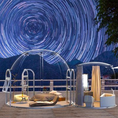 Aluminum Structure Sun Room Dome House with Star View and PC Board Modular Assembly