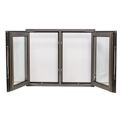 Aluminum Casement Window with Double Tempered Glass and Horizontal Hurricane Impact