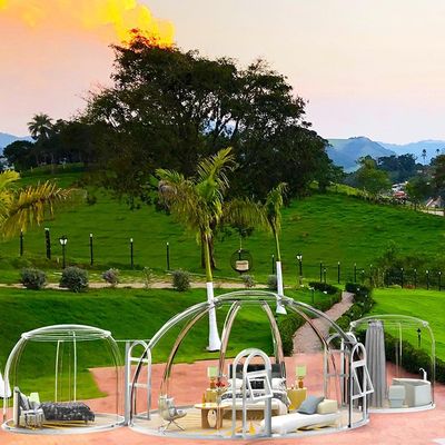 Aluminum Structure Sun Room Dome House with Star View and PC Board Modular Assembly