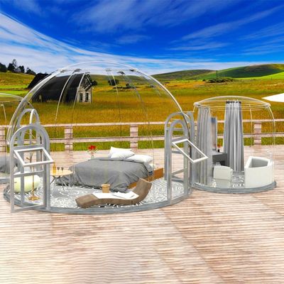 Aluminum Structure Sun Room Dome House with Star View and PC Board Modular Assembly