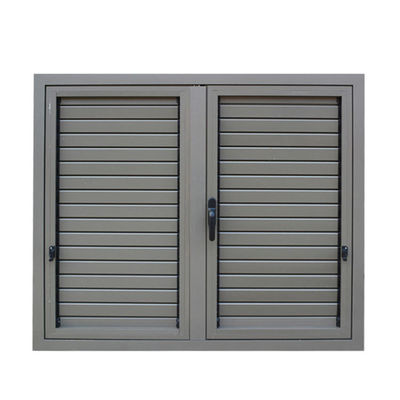 1.0mm-1.4mm Profile Thickness Germany Aluminum Louver Window with Roller Shutter Door