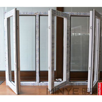 EPDM Rubber Strip and Modern Design UPVC Arched Casement Window for Thailand Market