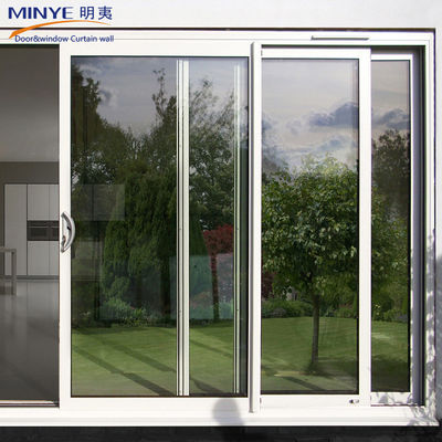 Glass Door Type PVC/UPVC Double Glazed Sliding Doors for Bathroom and Kitchen Cabinet