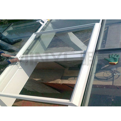 Balcony Aluminum Roof Transparent Glass Skylight with Modern Design and Powder Coating