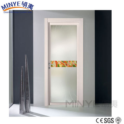 Elegant Design Interior Aluminum Bathroom Door with Ventilation and Wood Color Option