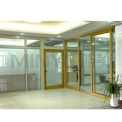 Finished Surface Exterior Glass Folding Door with Thermal Break Aluminum Profile