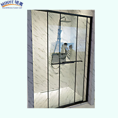 Tempered Glass Frameless Sliding Shower Door with Steel Handle and Customized Size