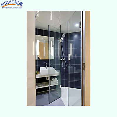 Tempered Glass Frameless Sliding Shower Door with Steel Handle and Customized Size