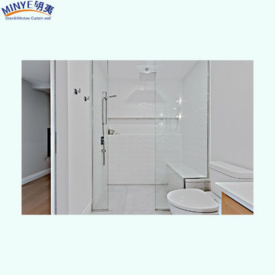 Tempered Glass Frameless Sliding Shower Door with Steel Handle and Customized Size
