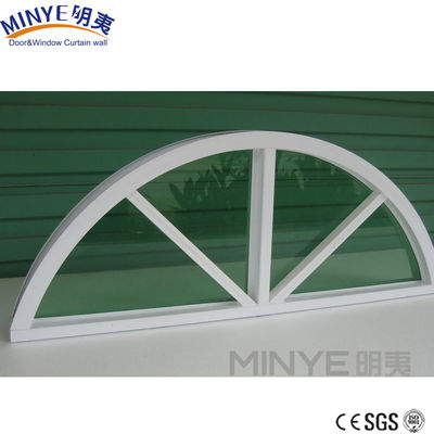Horizontal Opening Pattern Curved Glass Windows Design with Tempered Safety Glass