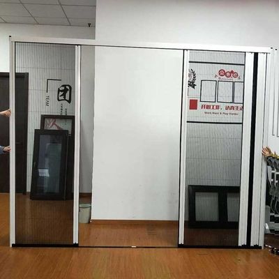 Feature Customized High Transmission Pleated/Folding Mesh Trackless Sliding Aluminum Screen Door