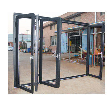Modern Design Waterproof Aluminum Alloy Sound Proof Folding Door with Tempered Glass