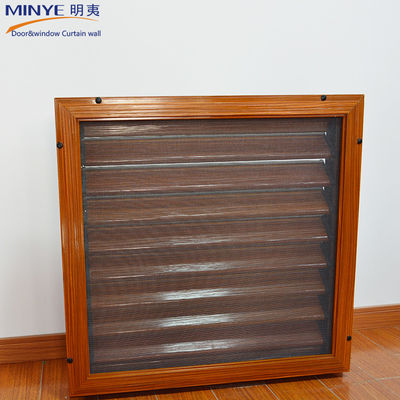 Modern Design Customized Colors Wood Color Aluminum Louvers for Home