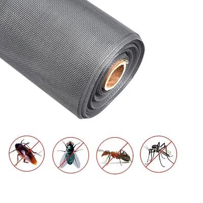 Interior Black Fiberglass Screen Keep Mosquitoes Out and Allow Air Flow