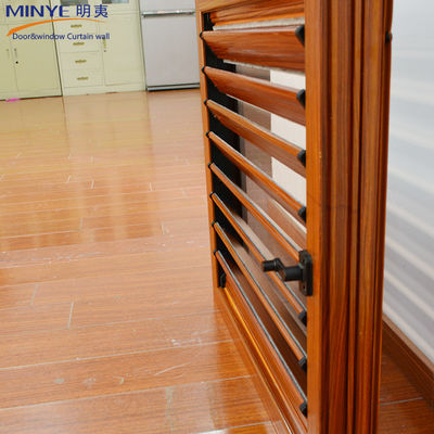 Modern Design Customized Colors Wood Color Aluminum Louvers for Home