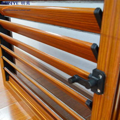 Modern Design Customized Colors Wood Color Aluminum Louvers for Home