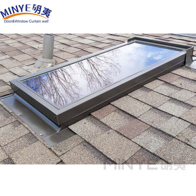 Strong and Durable Aluminum Profile Center Hung Open Skylight Glass Roof Window