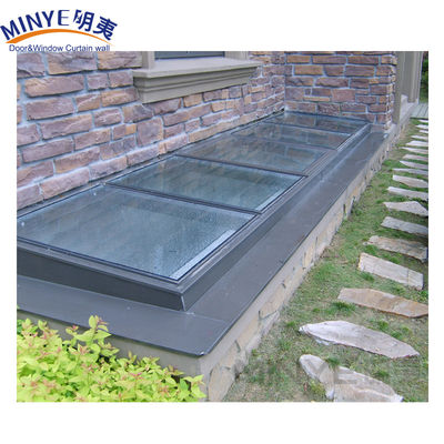 Strong and Durable Aluminum Profile Center Hung Open Skylight Glass Roof Window