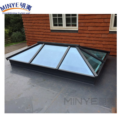 Strong and Durable Aluminum Profile Center Hung Open Skylight Glass Roof Window