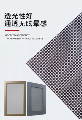Window Mosquito Screen Mesh Durable Black Stainless Steel for Maximum Protection