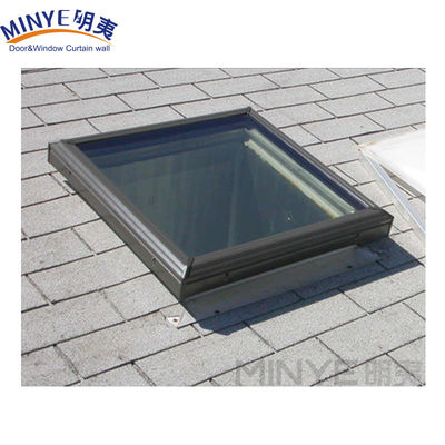 3.0mm CE Aluminum Cladding Wooden Profile Modern Double Glazed Skylight for Apartment