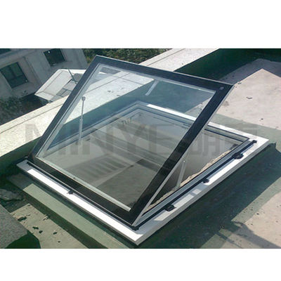 3.0mm CE Aluminum Cladding Wooden Profile Modern Double Glazed Skylight for Apartment