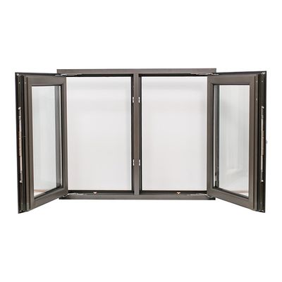 Horizontal Opening Pattern Aluminium Casement Window Grills with Customized Size