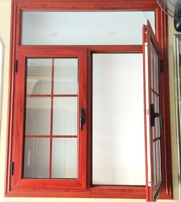 Horizontal Opening Pattern Aluminium Casement Window Grills with Customized Size