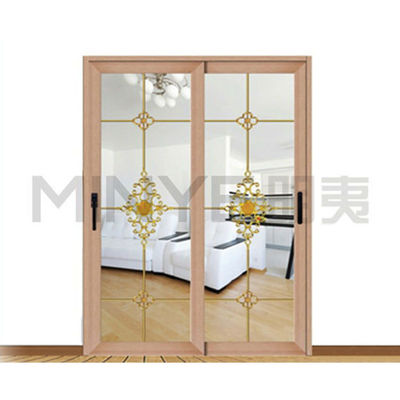 Commercial Iron Grill Design Powder Coated Aluminum Terrace Dressing Room Sliding Door