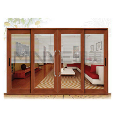 Commercial Iron Grill Design Powder Coated Aluminum Terrace Dressing Room Sliding Door