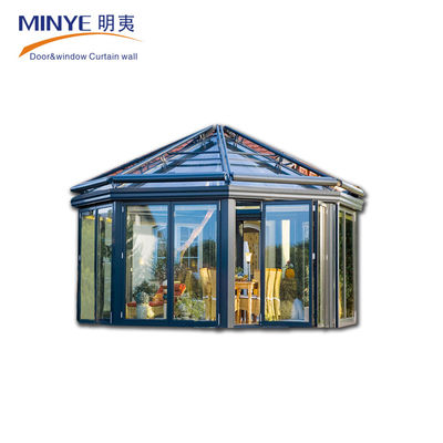 Popular Modern Design Glass Sunroom for Balcony and Garden Anodizing Treatment