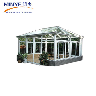 Popular Modern Design Glass Sunroom for Balcony and Garden Anodizing Treatment