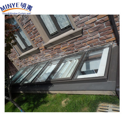 FiberGlass Screen Netting Material Skylight with 3.0mm Profile Thickness and Chain Winder Open