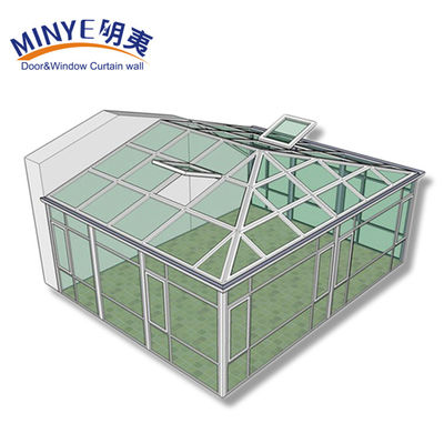 4500 pa Wind Proof and 30-40db Sound Proof Elegant Design Garden Glass Winter Sunrooms