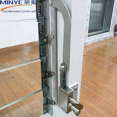 Energy-Saving Louver Frosted Glass Blade Shutter Windows with 1.4mm Profile Thickness